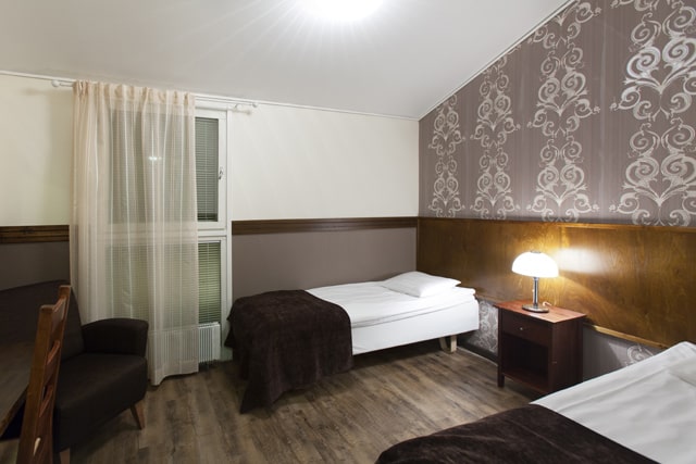 Accommodation in rooms