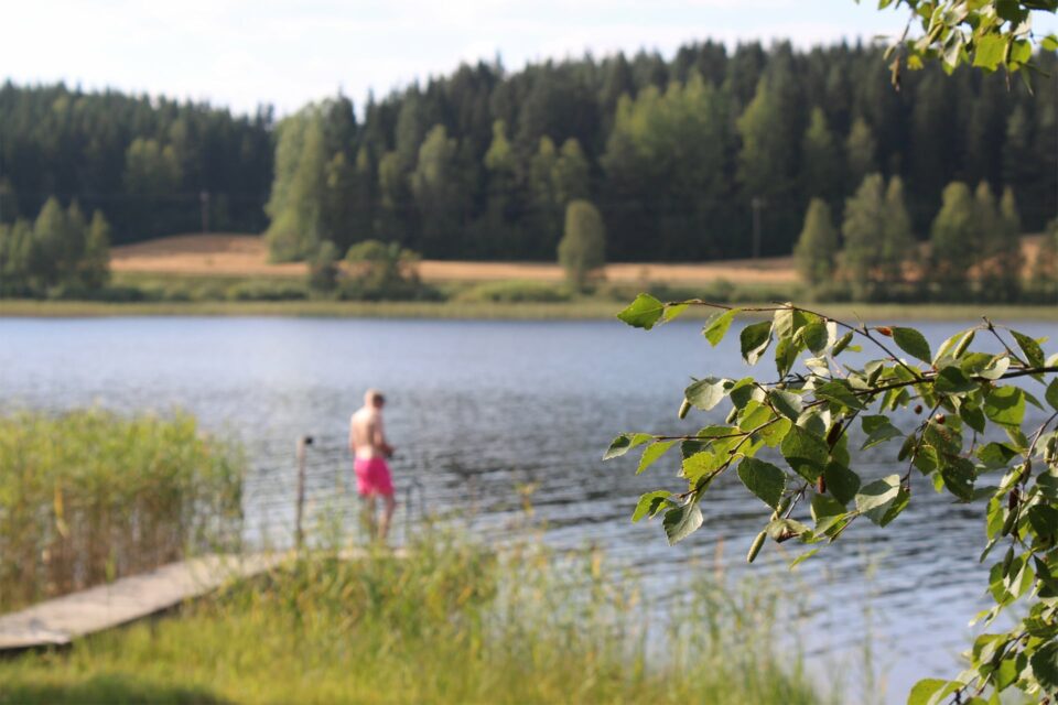 Järvi, uinti, kesä