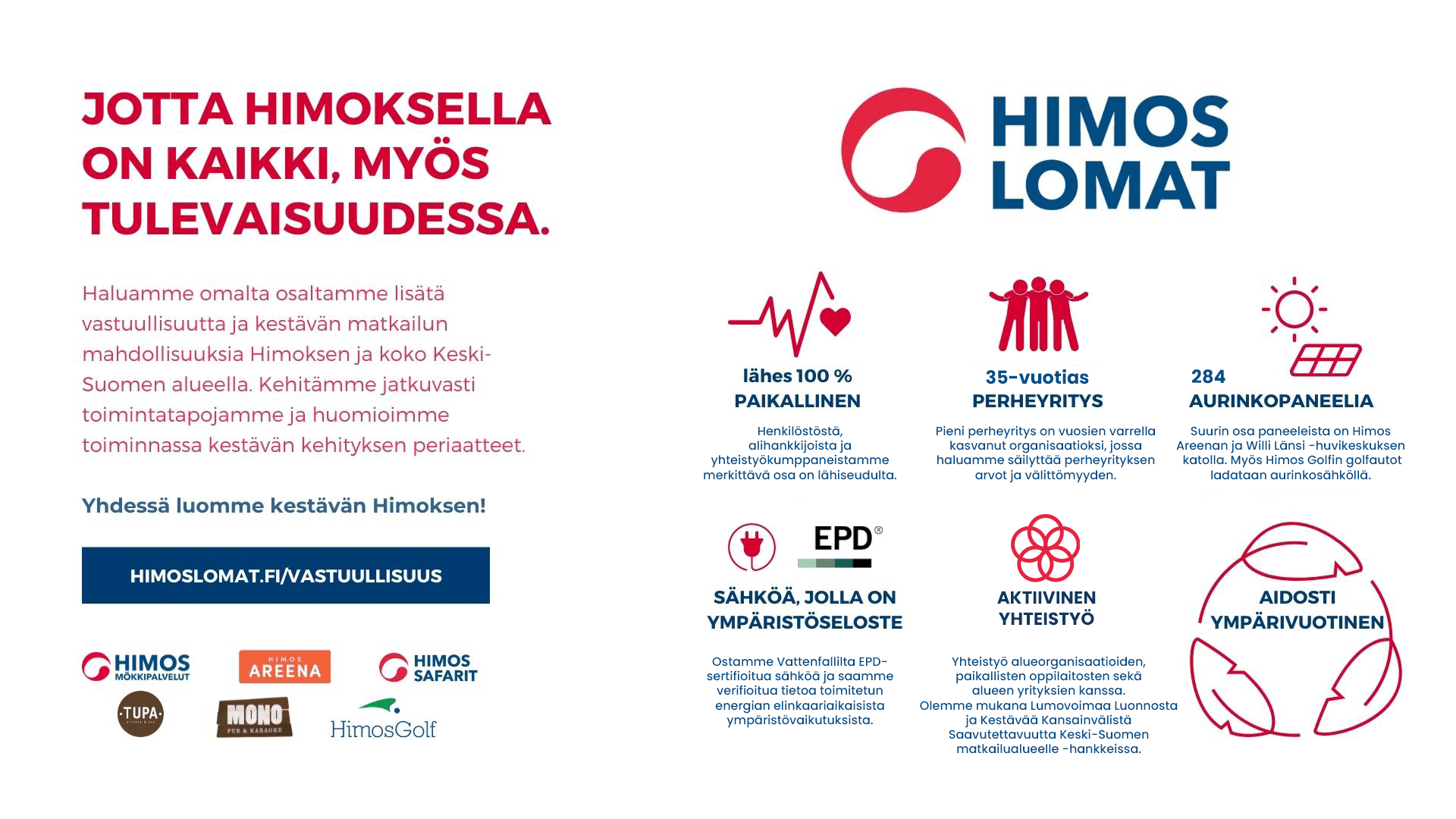 HimosLomat vastuullisuus